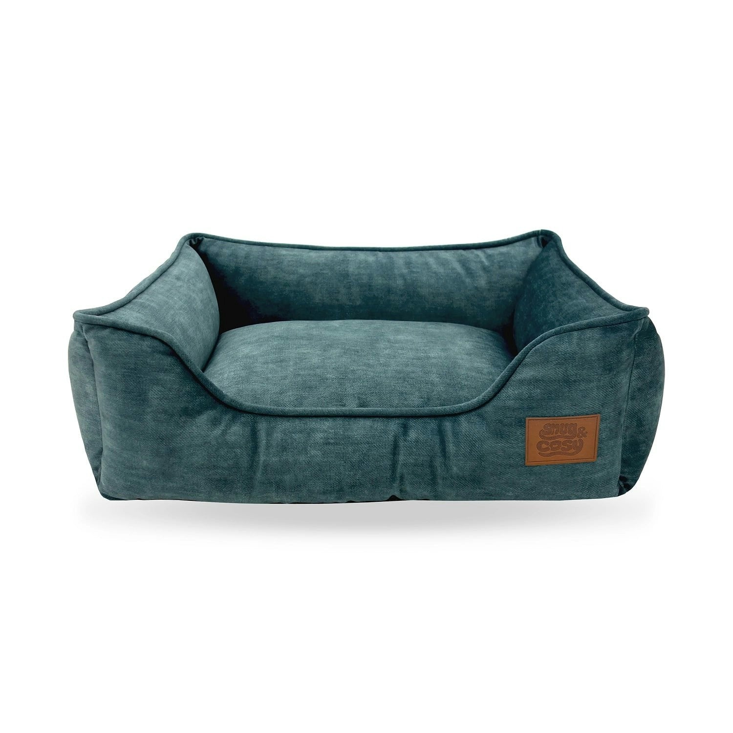Snug And Cosy Pets Blue Eco Rectangle Bed - M