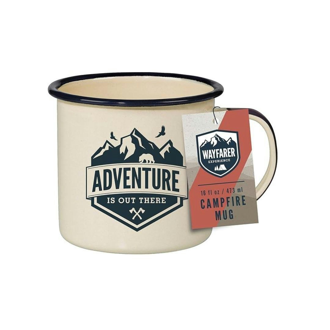 Fizz Creations Cream Wayfarer's Campfire Enamel Mug 473Ml - 1 - Mug