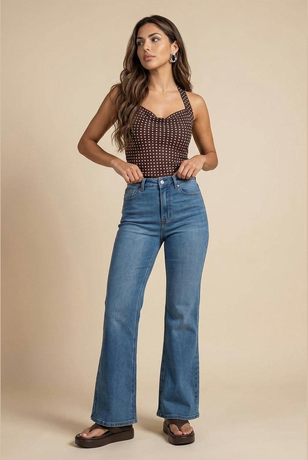 Urban Bliss Blue Boot Cut Jean Mid - 10