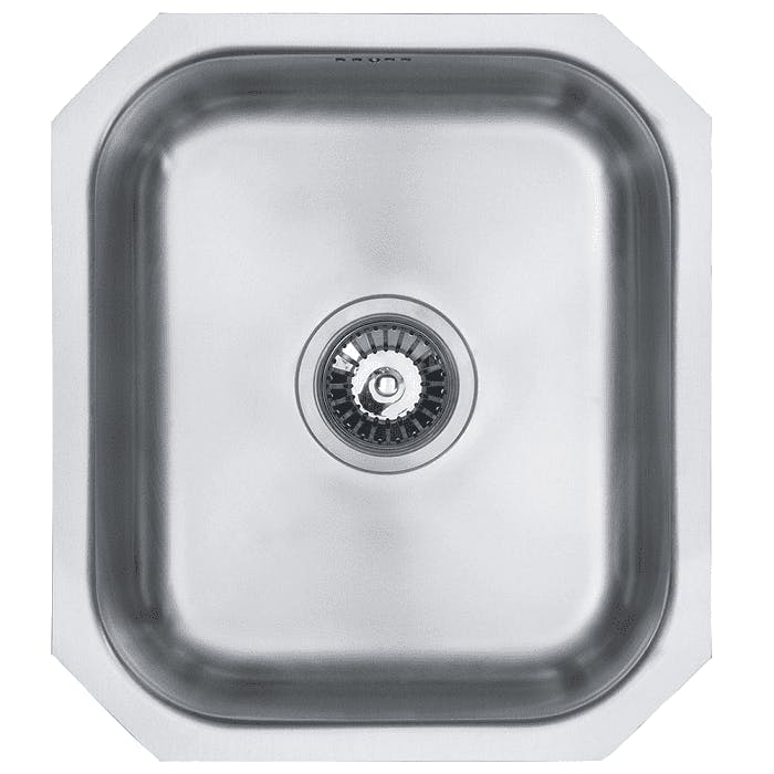 Rackhams Lucca Stainless Steel Undermount Single Bowl Kitchen Sink, Lifetime Guarantee, Easy To Clean, Fast & Free Delivery