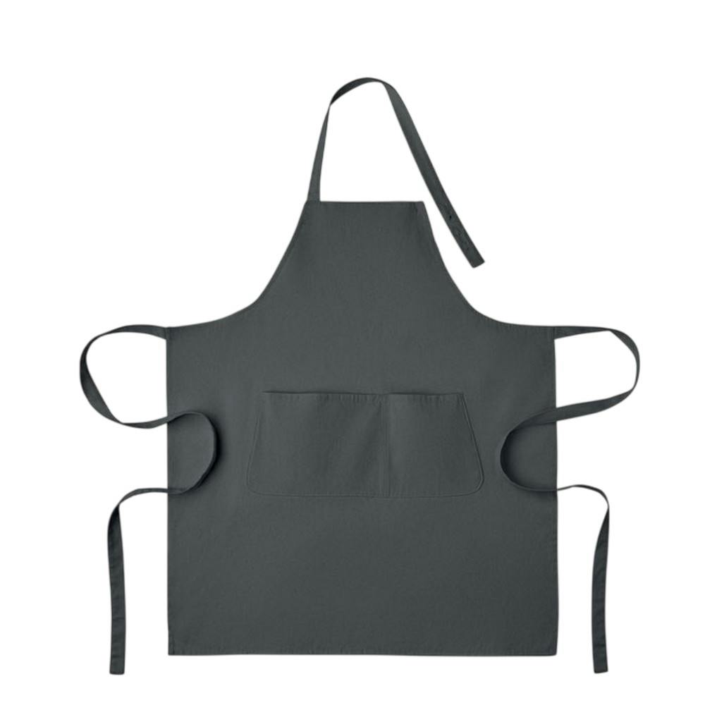 Rackhams Grey Gamma Organic Cotton Bib Apron - Stone - One Size - Stone - 100% Mixed