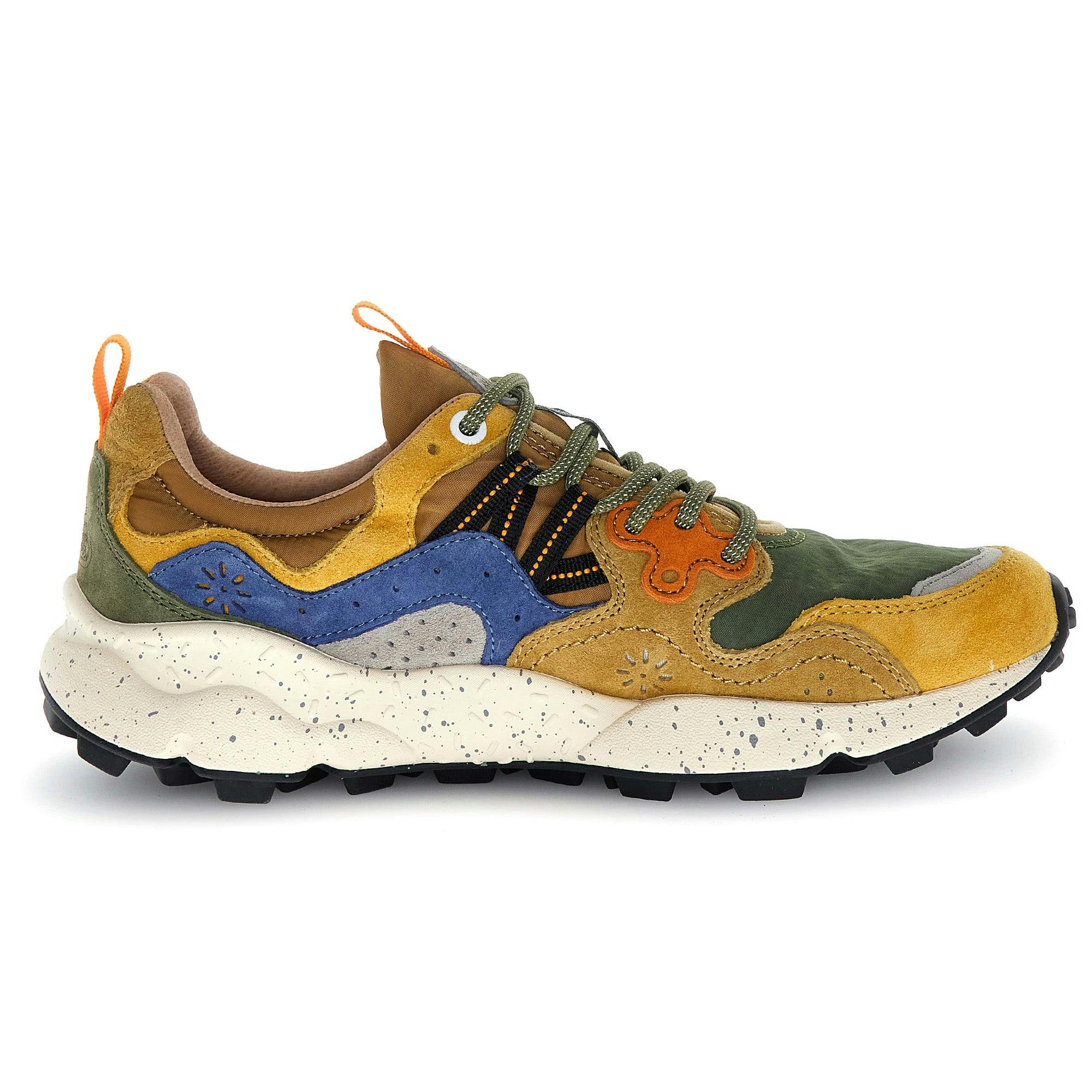 Flower Mountain Men's Yellow/Beige Yamano 3 Trainers - /Kaky/ - Eu 39