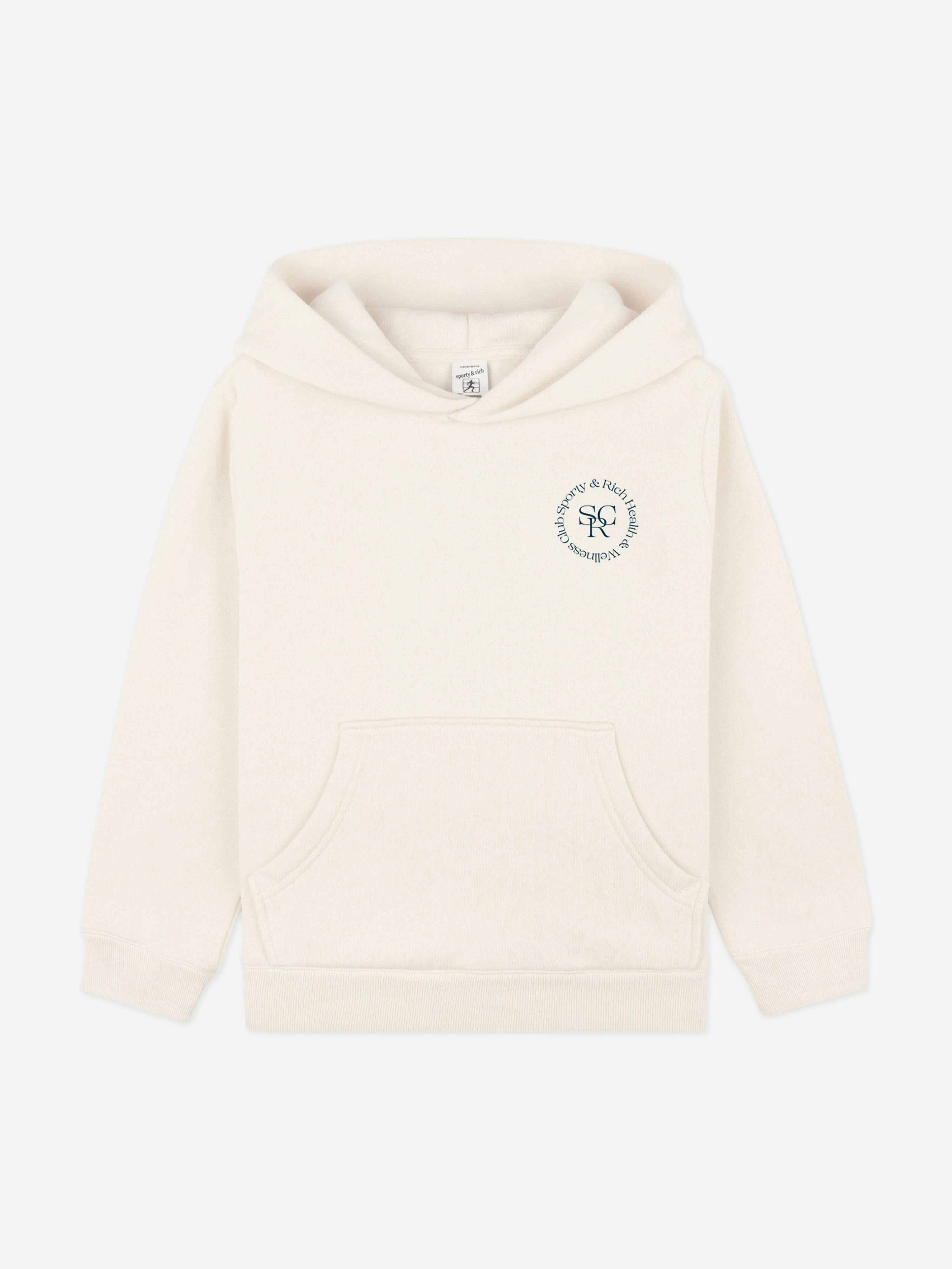 Sporty & Rich Ivory Kids Srhwc Hoodie In - 12 - 14 Yrs