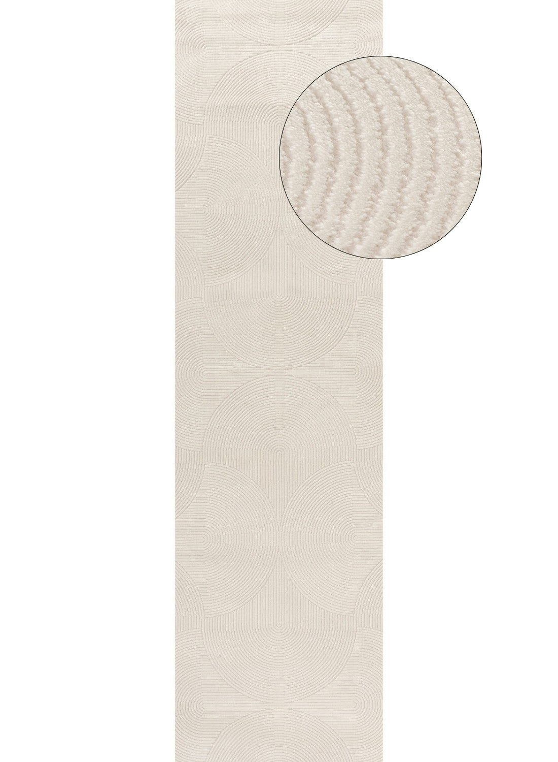 The Rugs Cream Carmel Geometric Rug | 6070 - 80X300 Cm