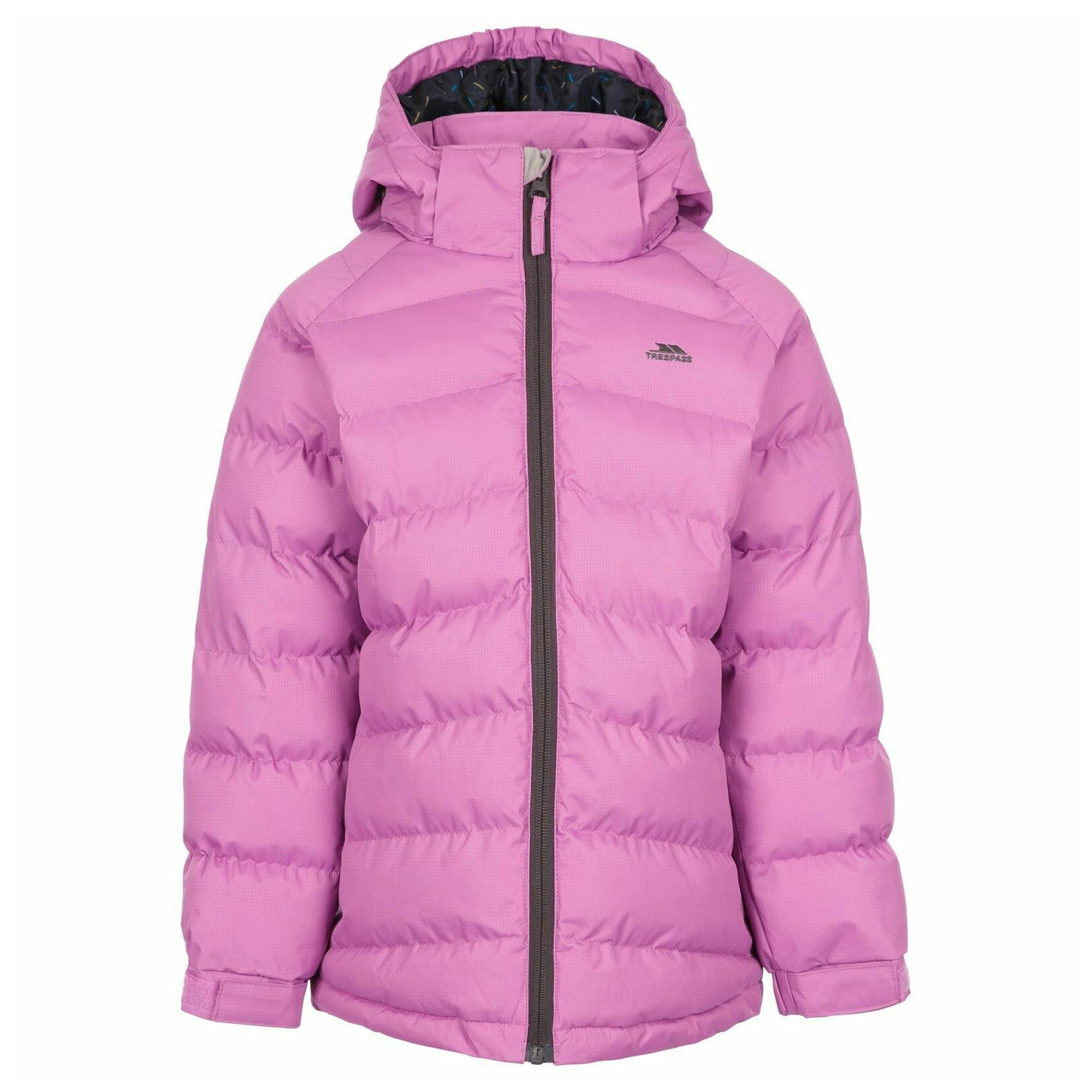 Trespass Girls Pink Childrens Amira Casual Jacket - Deep - 3/4 Years - Deep - 100% Polyester