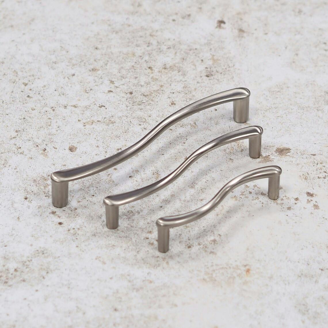 Handle & Home Brushed Steel S Handles - 128Mm Handle