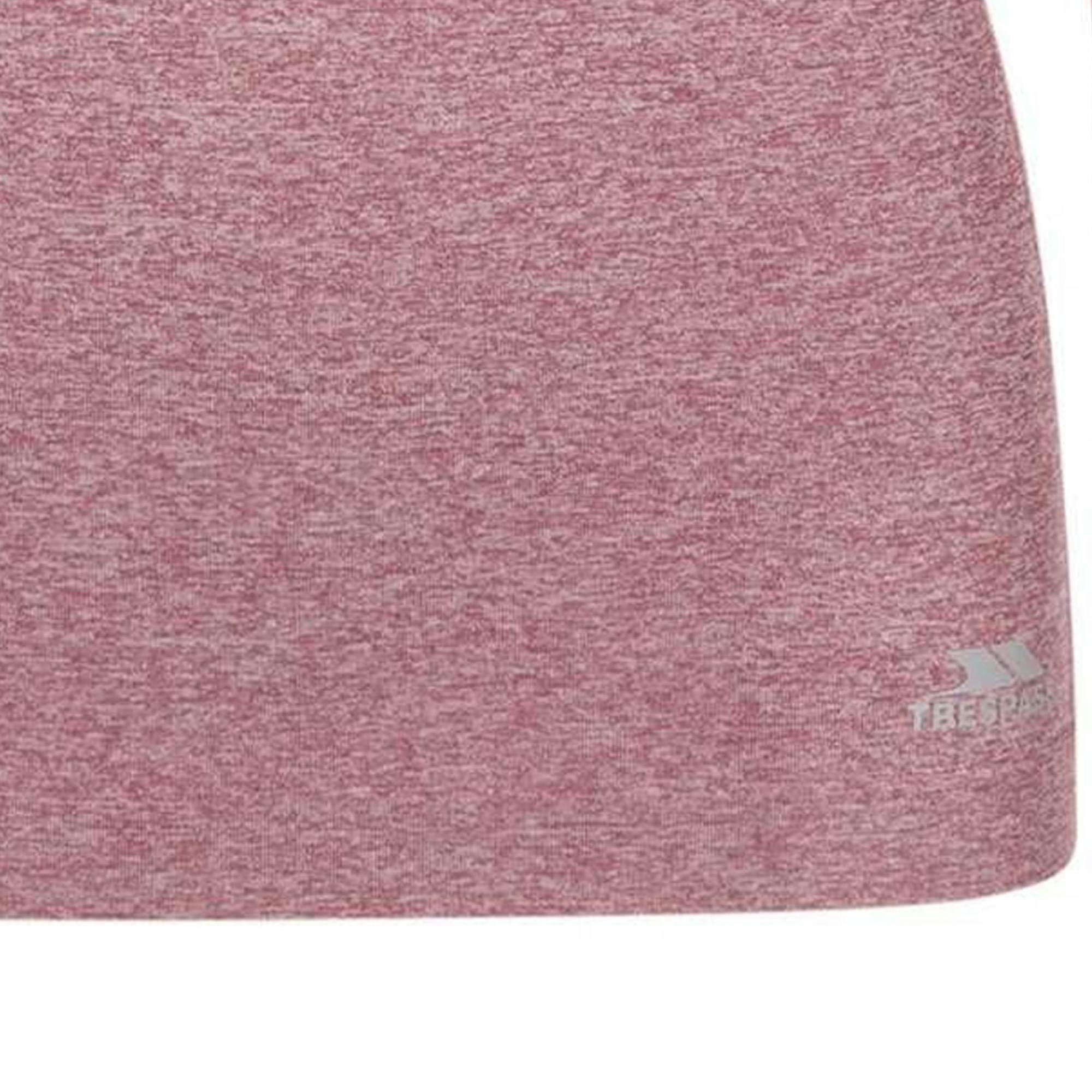 Trespass Women's Pelina Half Zip Long-Sleeved Active Top - Rose Tone - Xxs - Rose Tone - 59% Polyamide/36% Polyester/5% Elastane