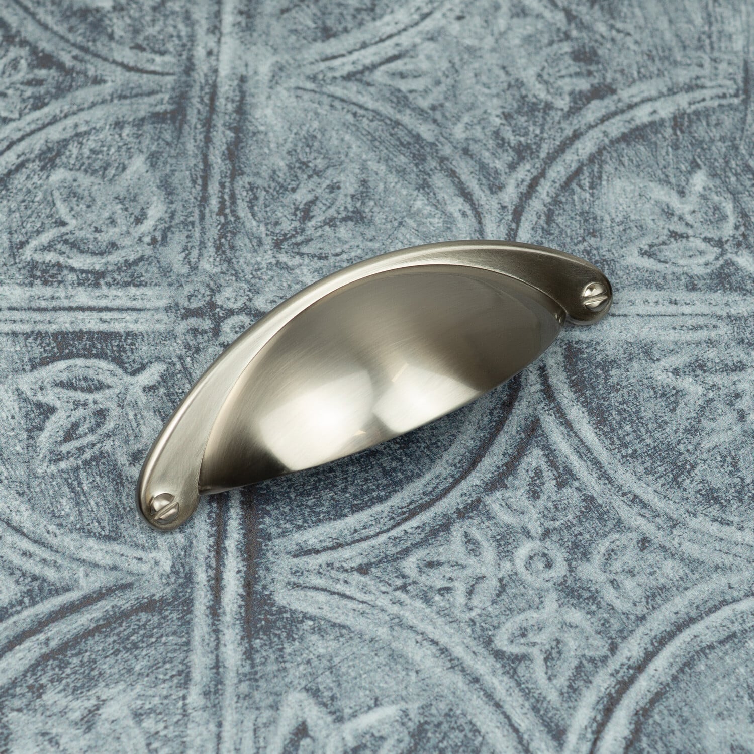 25x Nickel Cup Handles 64mm Brushed Kitchen Cabinet Cupboard Door Drawer Pull - Image 3