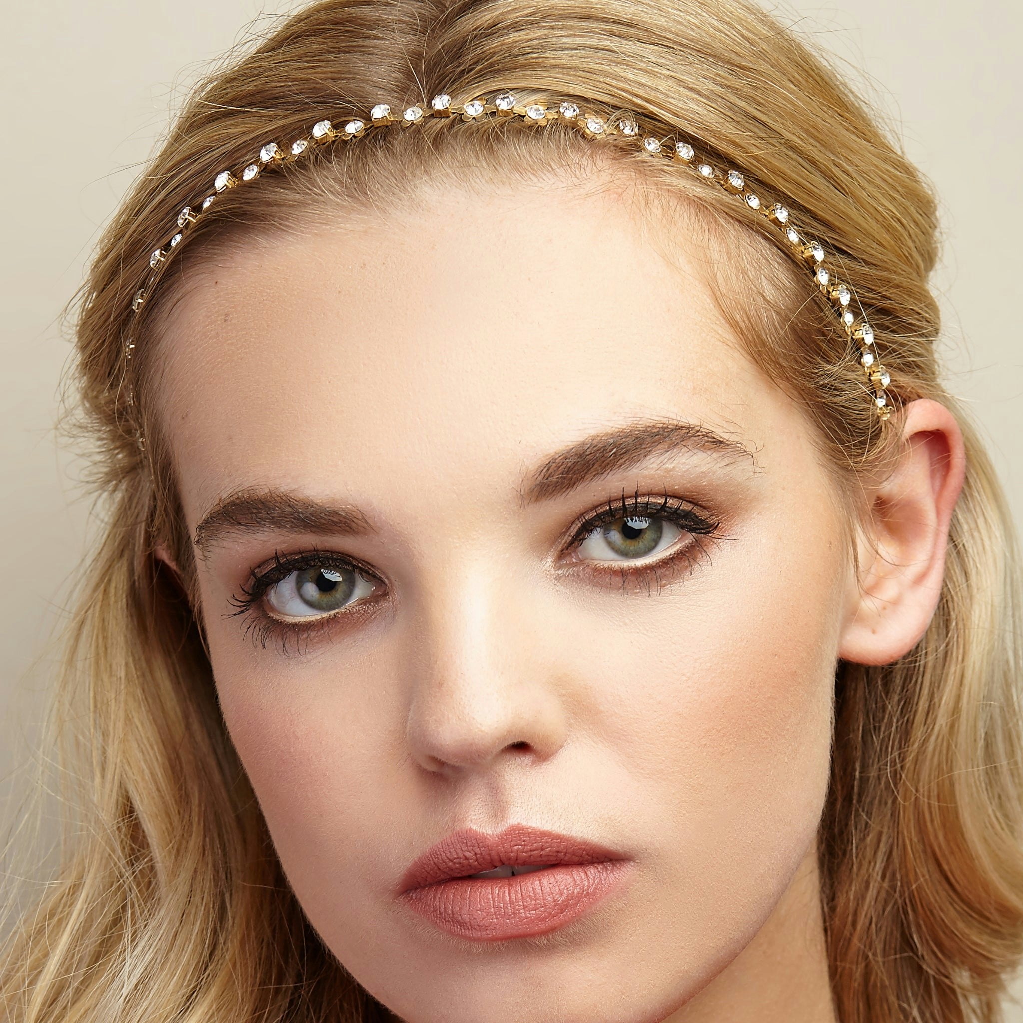 Queenmee Accessories Gold Daisy Chain Headband