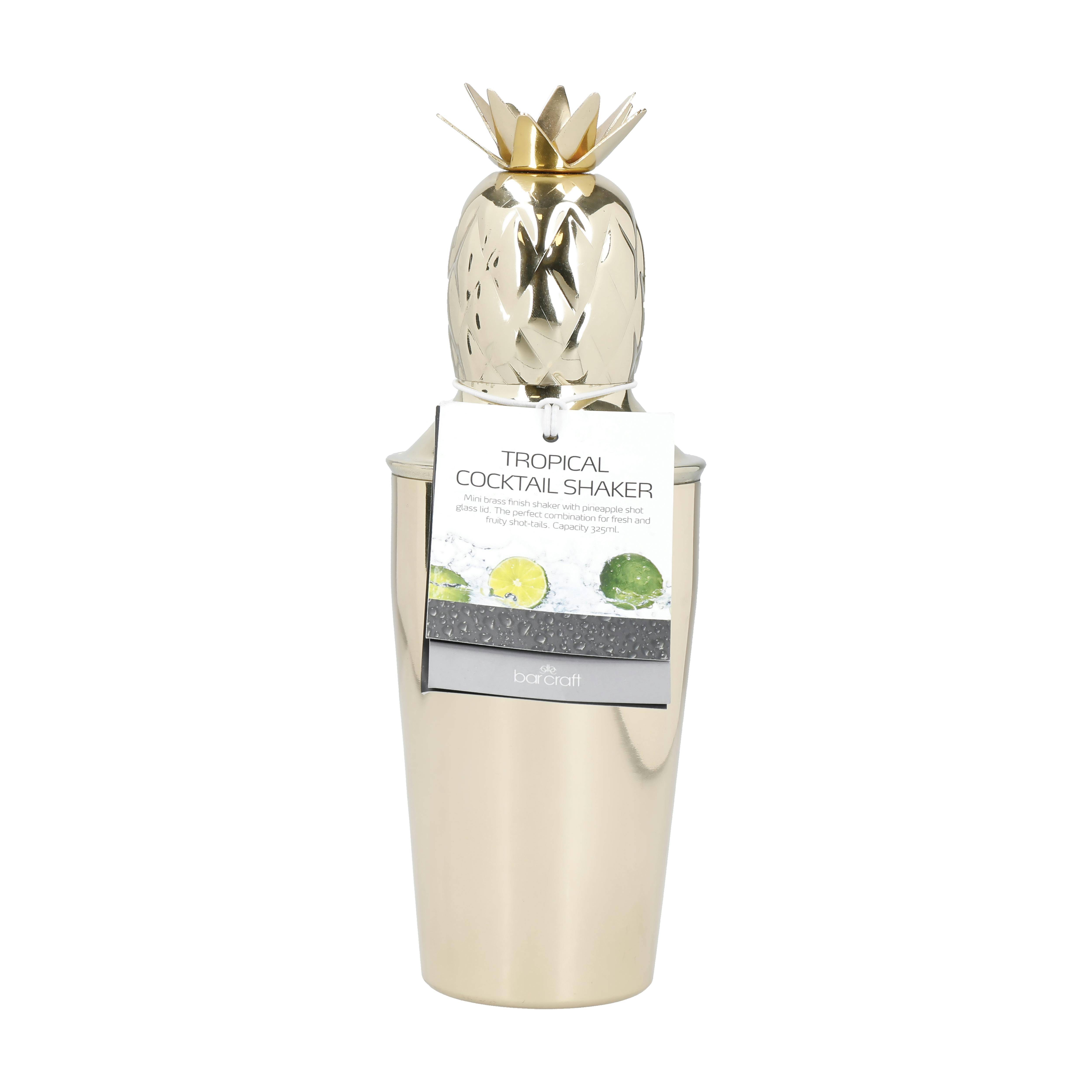 Rackhams Gold Pineapple 325Ml Mini Pineapple Cocktail Shaker - Stainless Steel - Cocktail Shaker