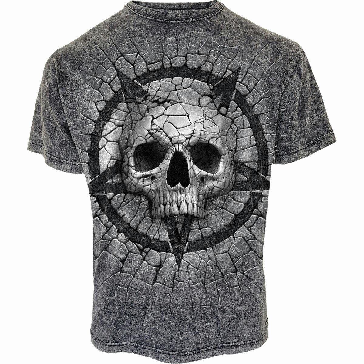 Spiral Direct Dark Cracking Up - Acid Wash T-Shirt - 4XL - Digital - Digital