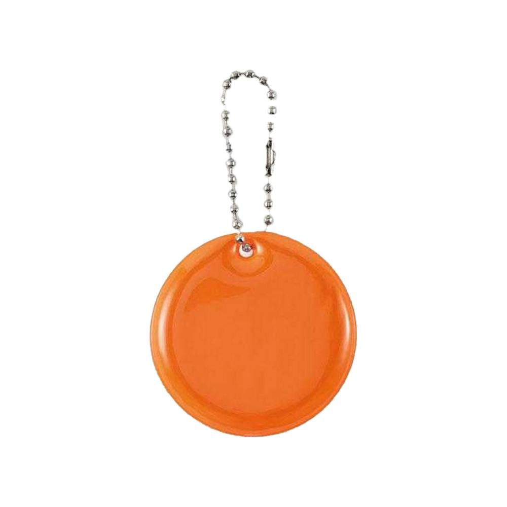Midocean Orange Grin Round Reflective Keyring - Neon - One Size - Neon