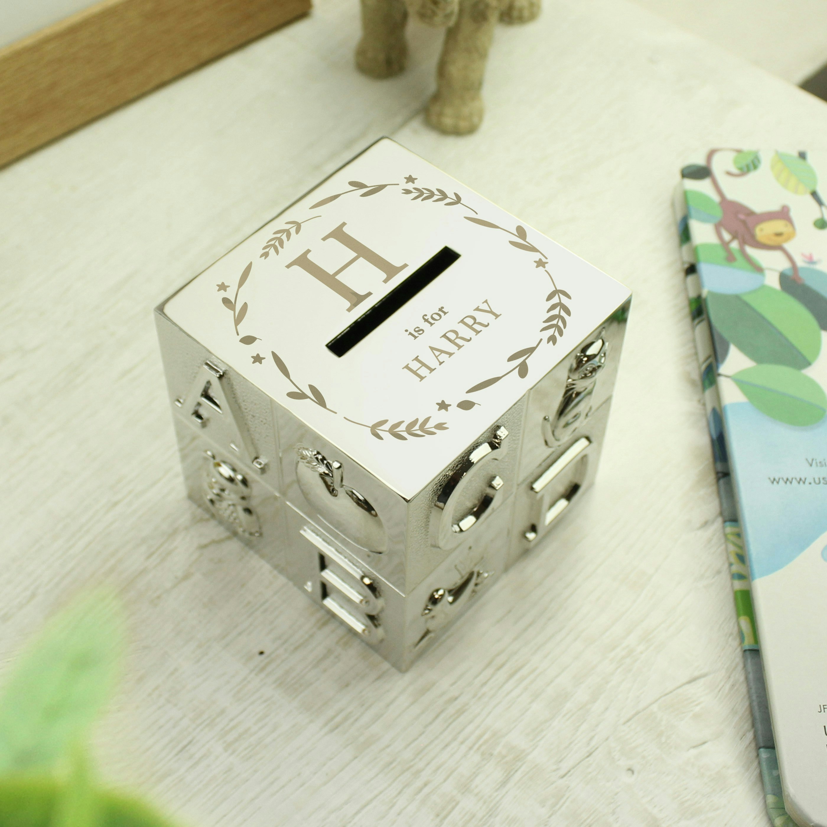 Personalised Memento Company Personalised Initial Abc Money Box