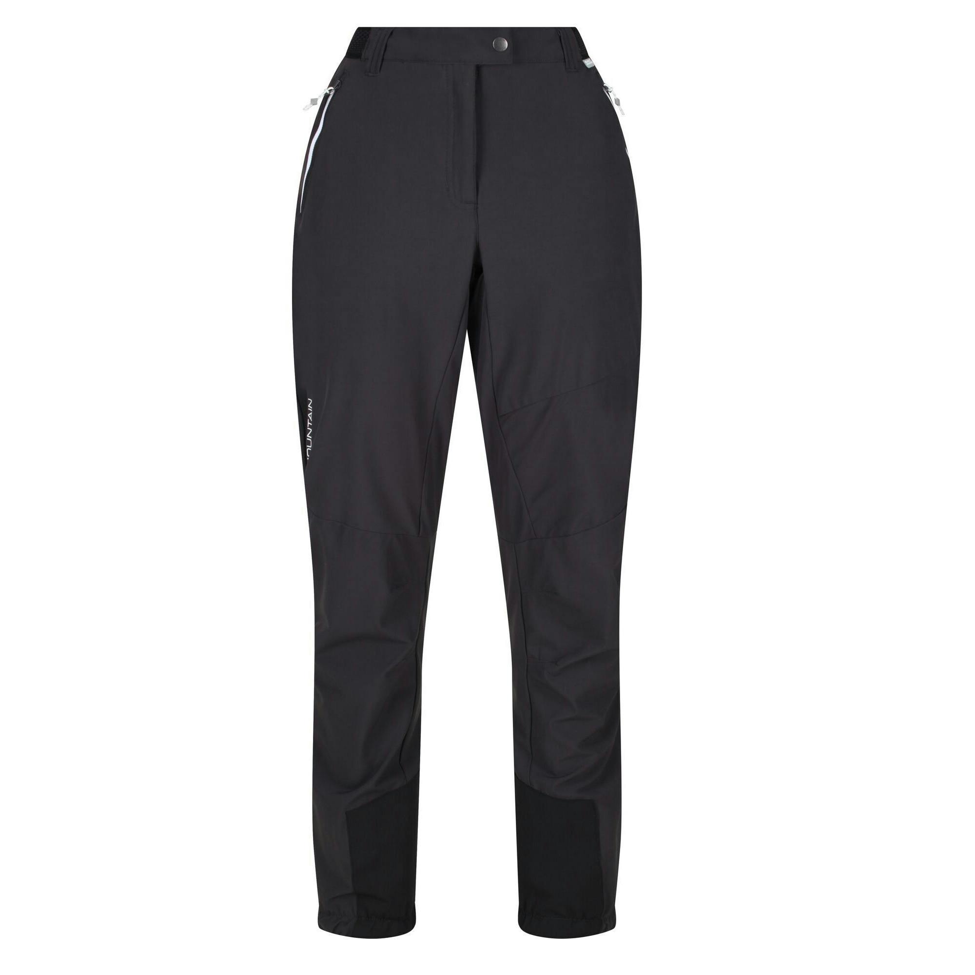 Regatta Women's Black Mountain Iii Walking Trousers - Ash/ - Ash/ - 20 Uk S - 90% Polyamide/10% Elastane