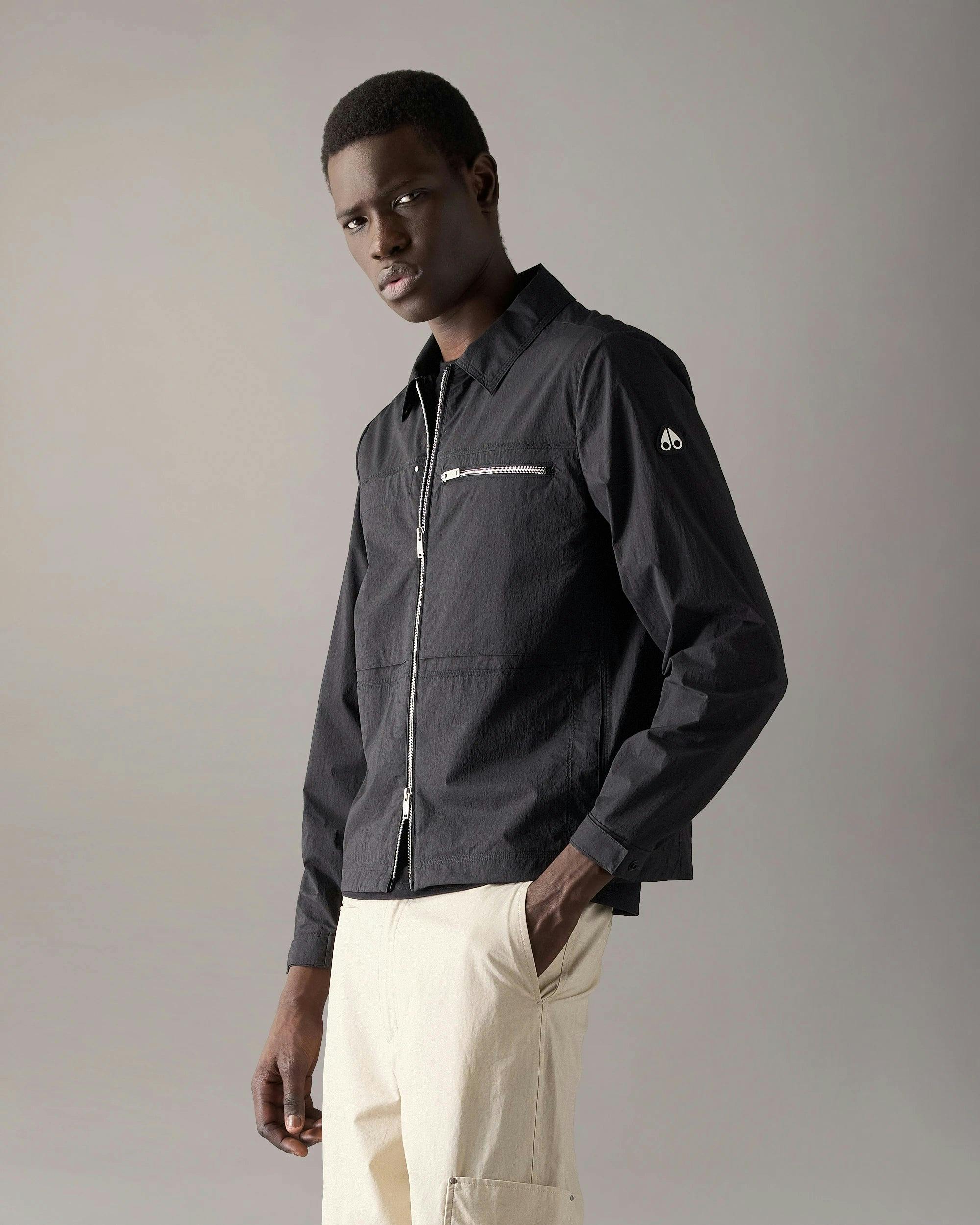 Moose Knuckles Men's Black Topflight Overshirt - 292 - 292 - L