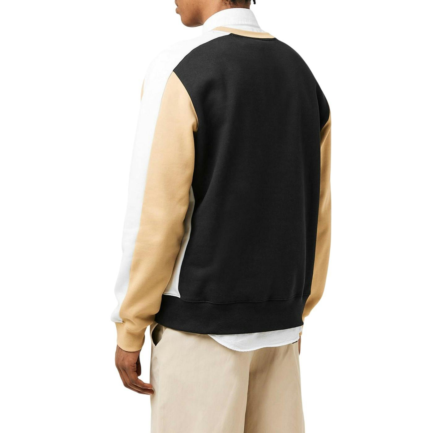 Lacoste Men's Black Colour Block Sweatshirt - Xs - 80% Cotton/20% Polyester