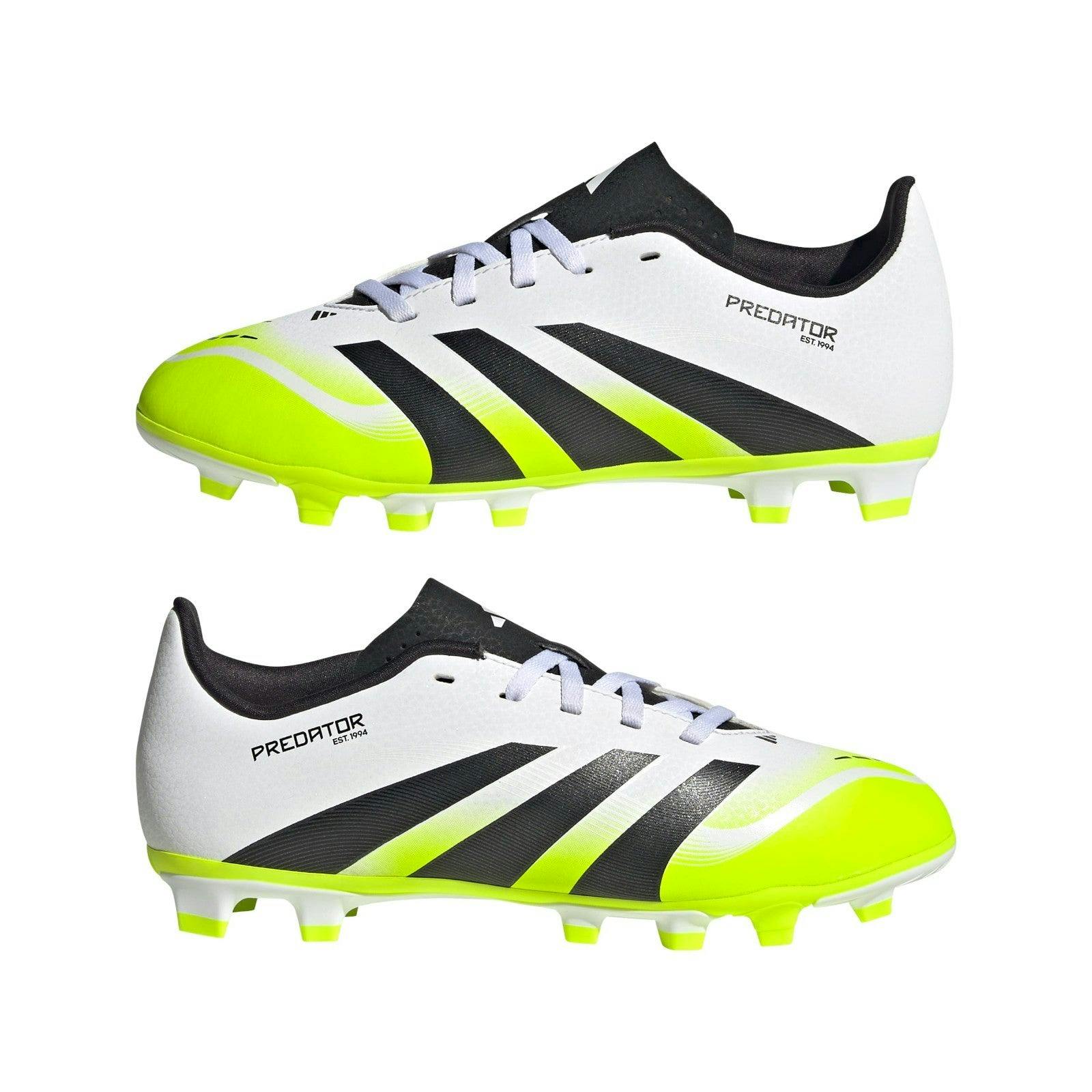 Adidas Junior Predator Club Firm Ground Football Boots - White - Image 5