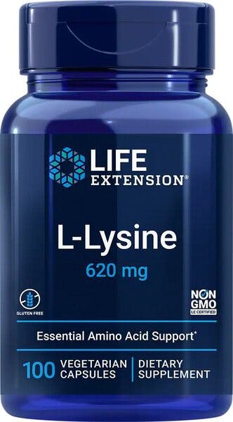 Life Extension L-Lysine 620Mg 100 Veg Caps - Image 7