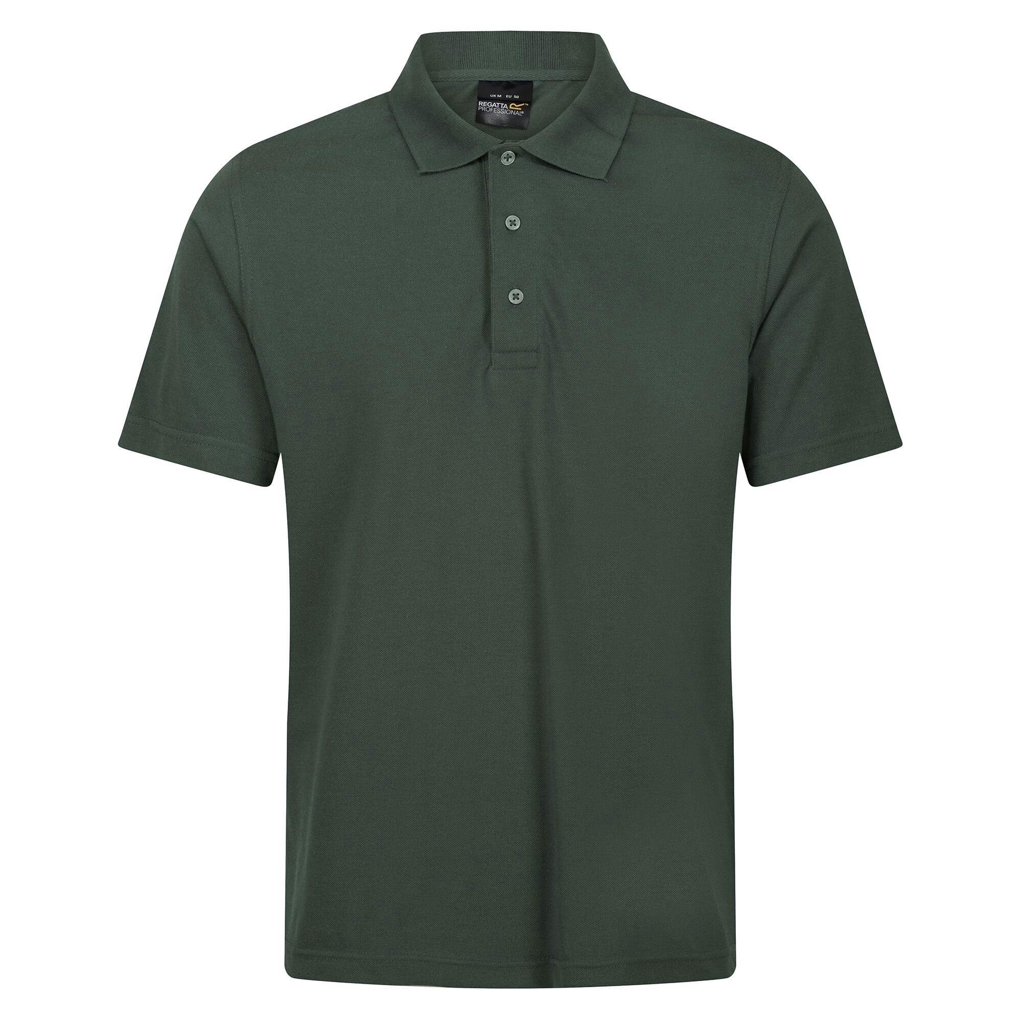 Regatta Men's Dark/Green Professional Short-Sleeved Polo Shirt - Xl - 65% Polyester/35% Cotton