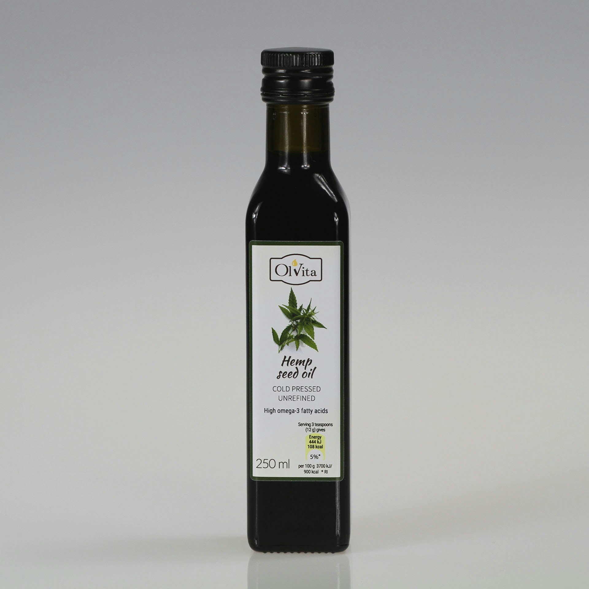 Ol'vita Hemp Seed Oil | Cold Pressed | Unrefined - 250 Ml - 1