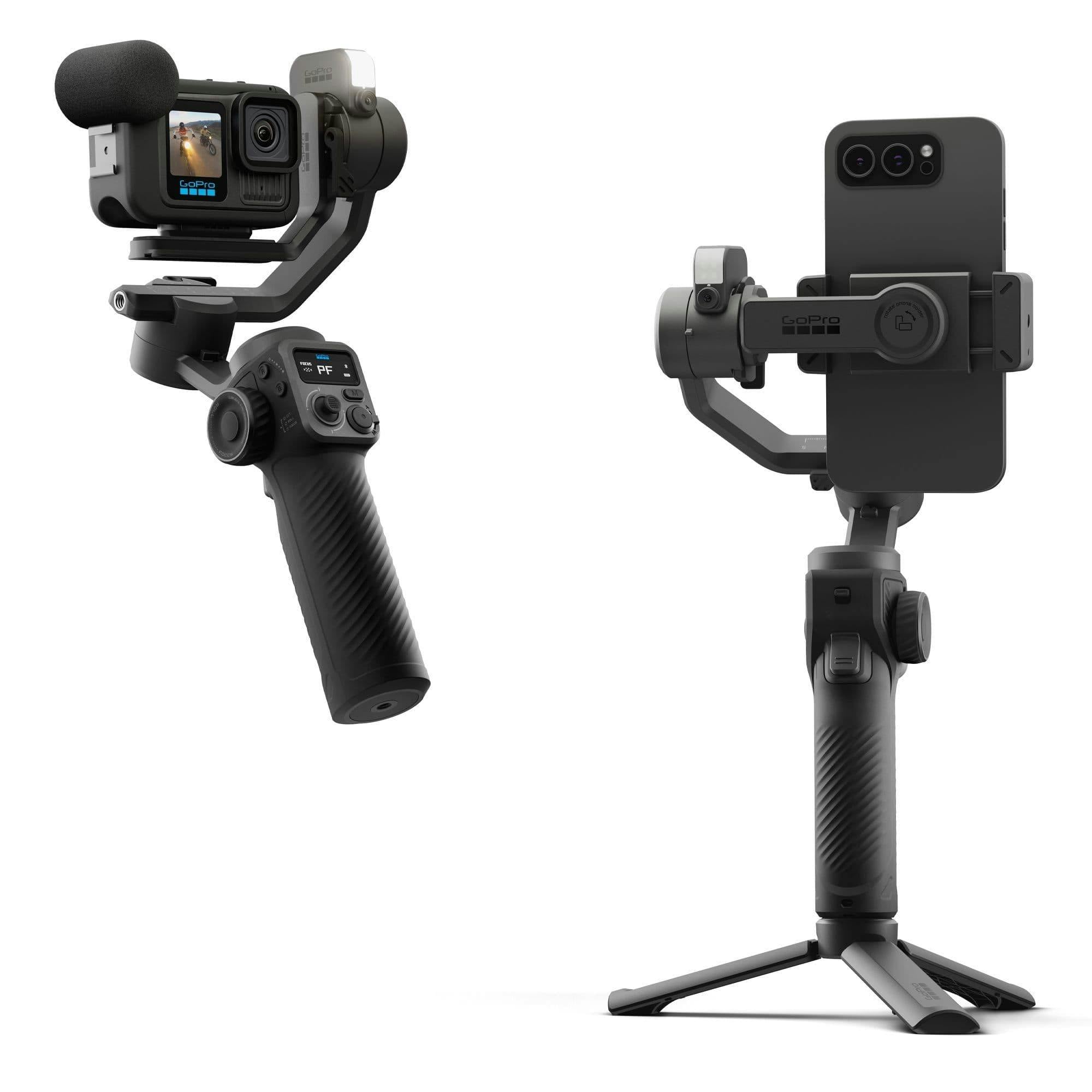 Gopro Fluid Pro Ai Gimbal, Smart Tracking Stabilizer For Action Cams & Phones