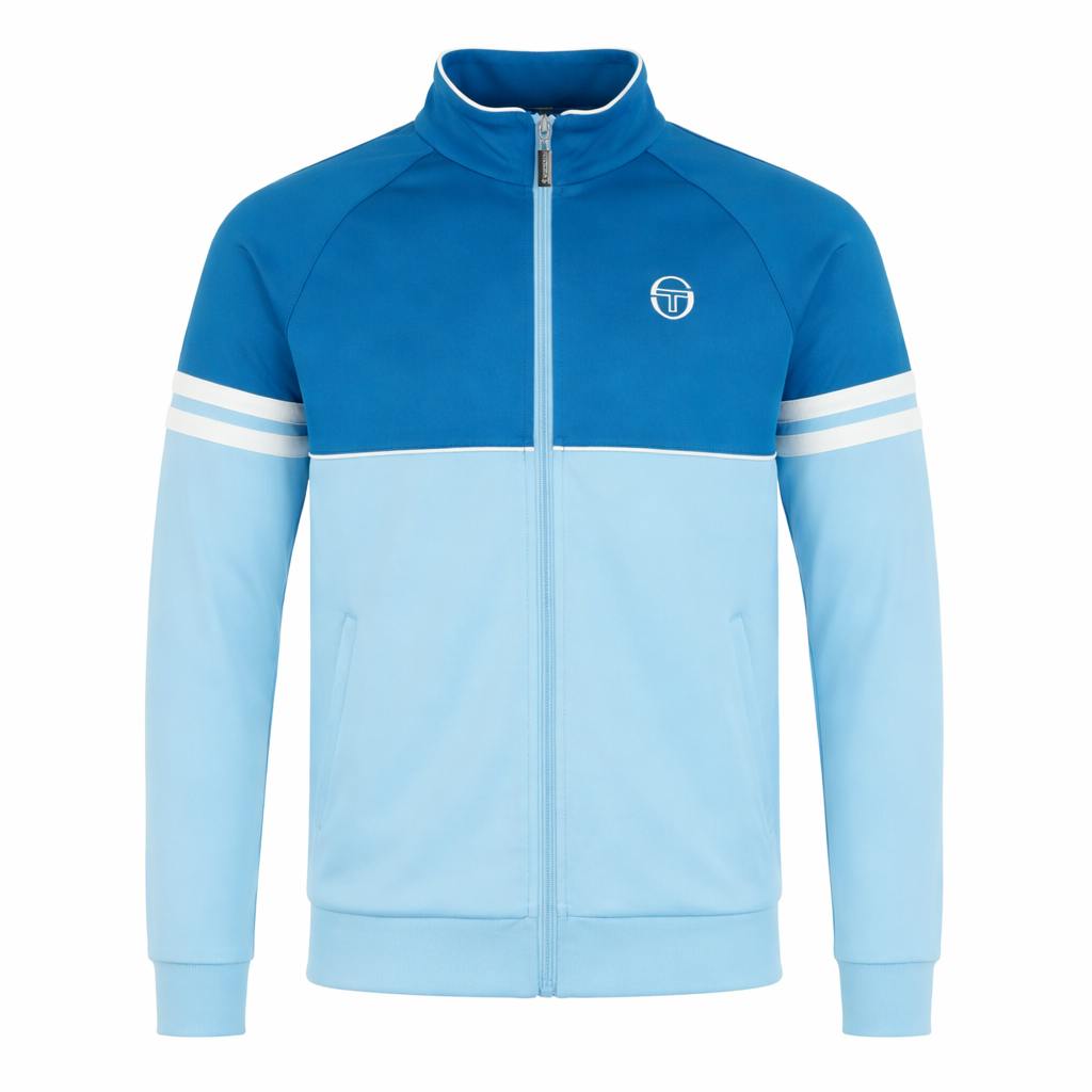 Sergio Tacchini Blue Orion Track Top Jacket Mykonos /Baltic Sea/Gardenia - L