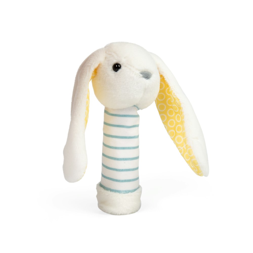 Bigjigs Toys Yellow Rabbit Plush Rattle