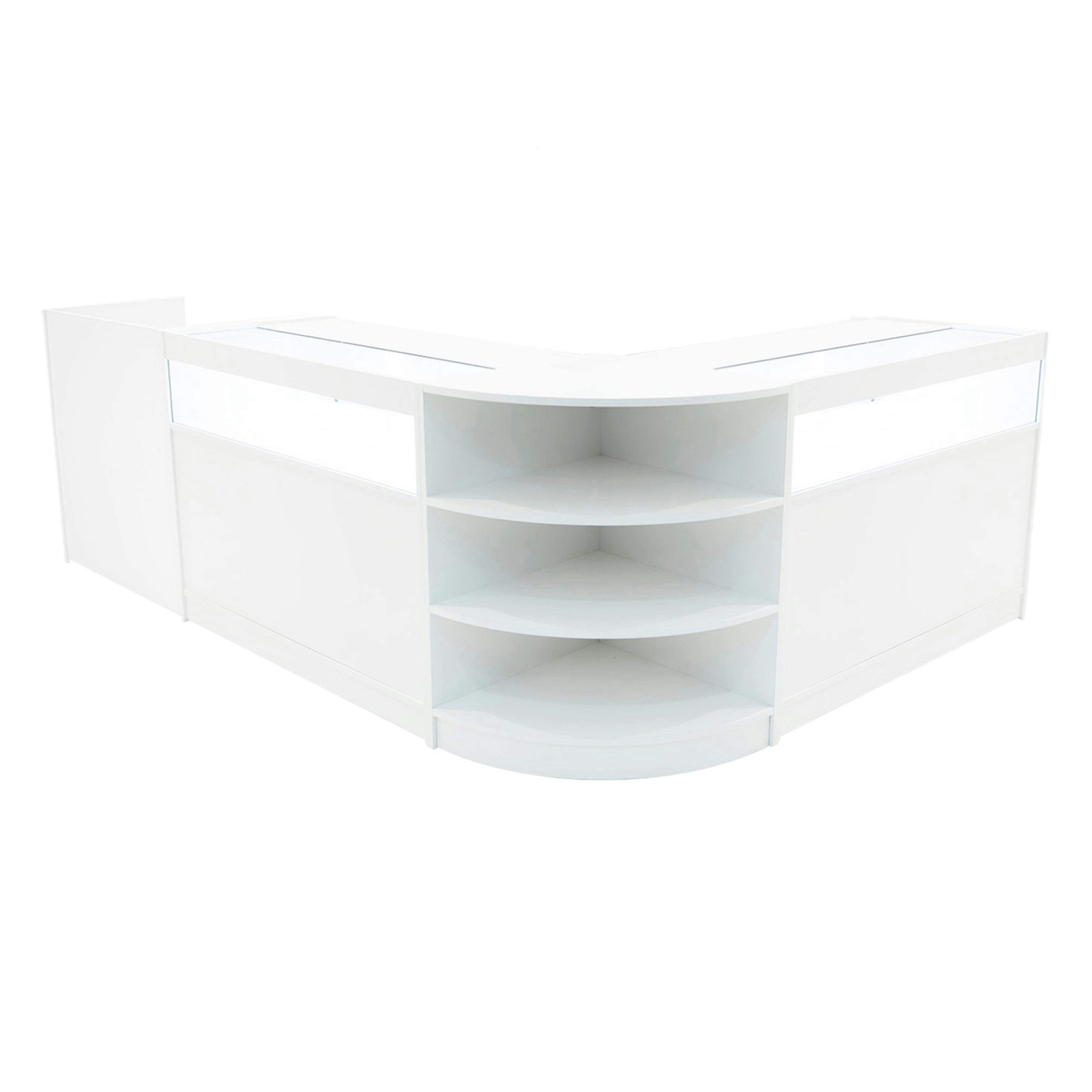Rackhams White Sagittarius Led Shop Counter Set Lm60, Tb60 & 2 X B1200