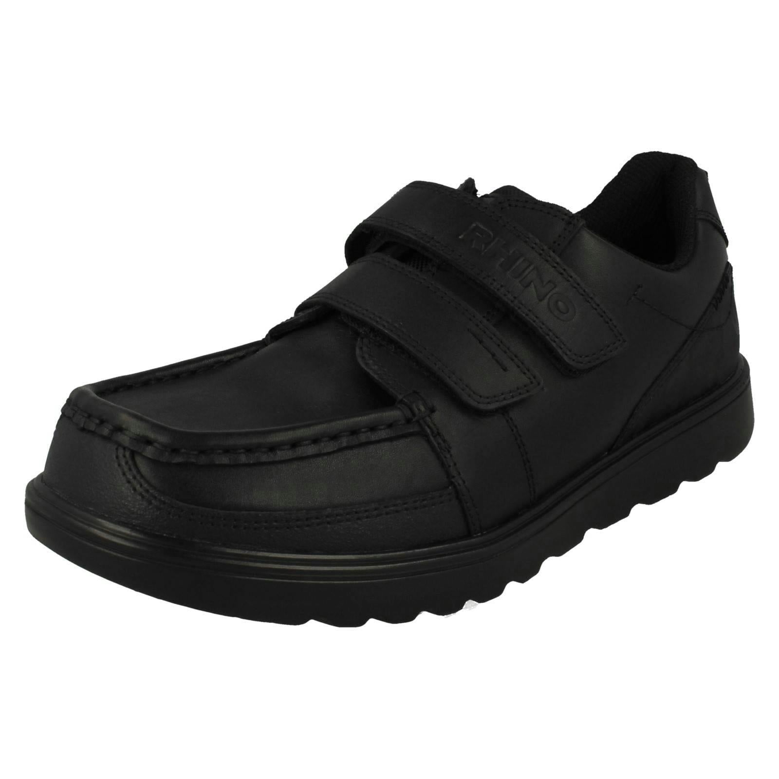 Start-Rite Boys Black Rhino By Hook & Loop Fastening School Shoes Mission - Leather - Uk 4 Child - G