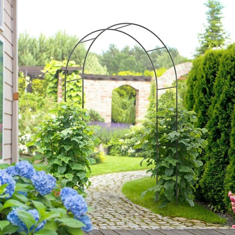 B&Q - Outdoor Garden ArchMetal Garden Arbor For Climbing Plants - Image 5