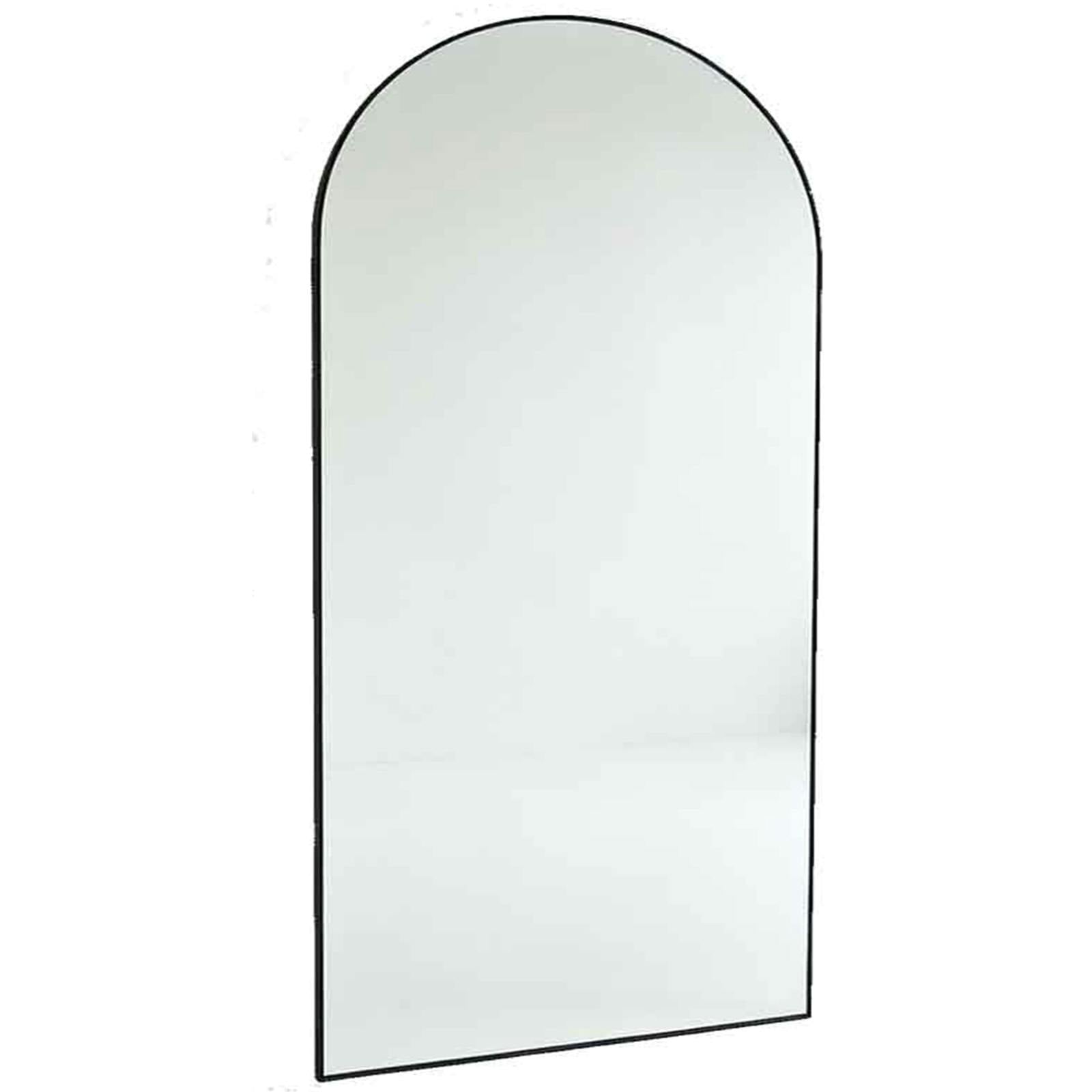 Gr8 Home Black 165X60cm Arched Full Length Mirror Aluminium Frame Floor Standing