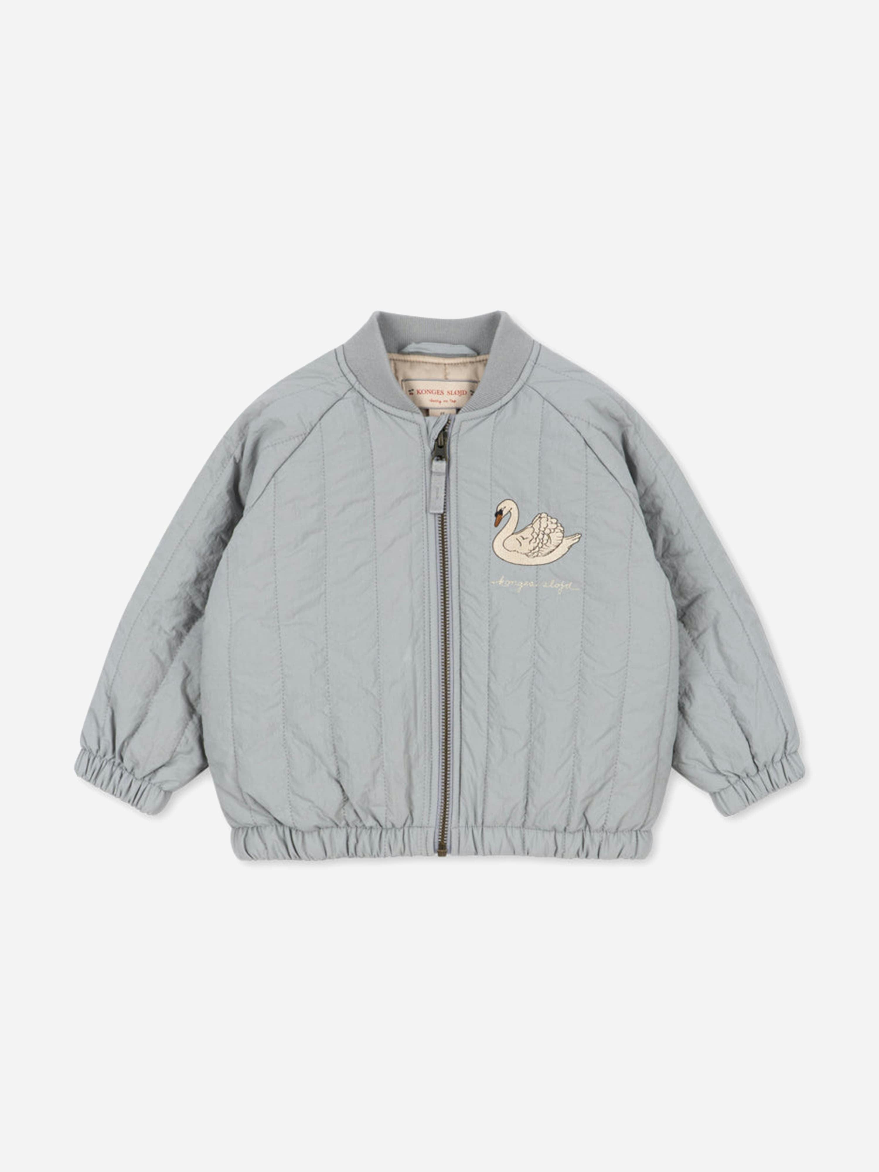 Konges Slojd Girls Grey Konges Sløjd Juno Bomber Jacket In - 2 Yrs