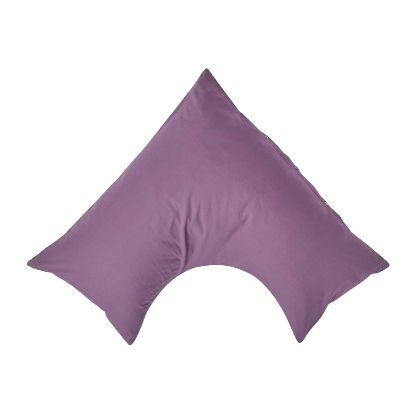 Photos - Pillowcase Homescapes Rackhams Egyptian Cotton V Shaped  200 TC - Grape 