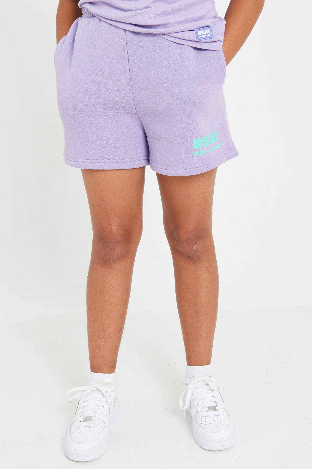Beat Girlz Club Girls Lilac Beat Z Club Arabia Sweat Shorts - 13/14
