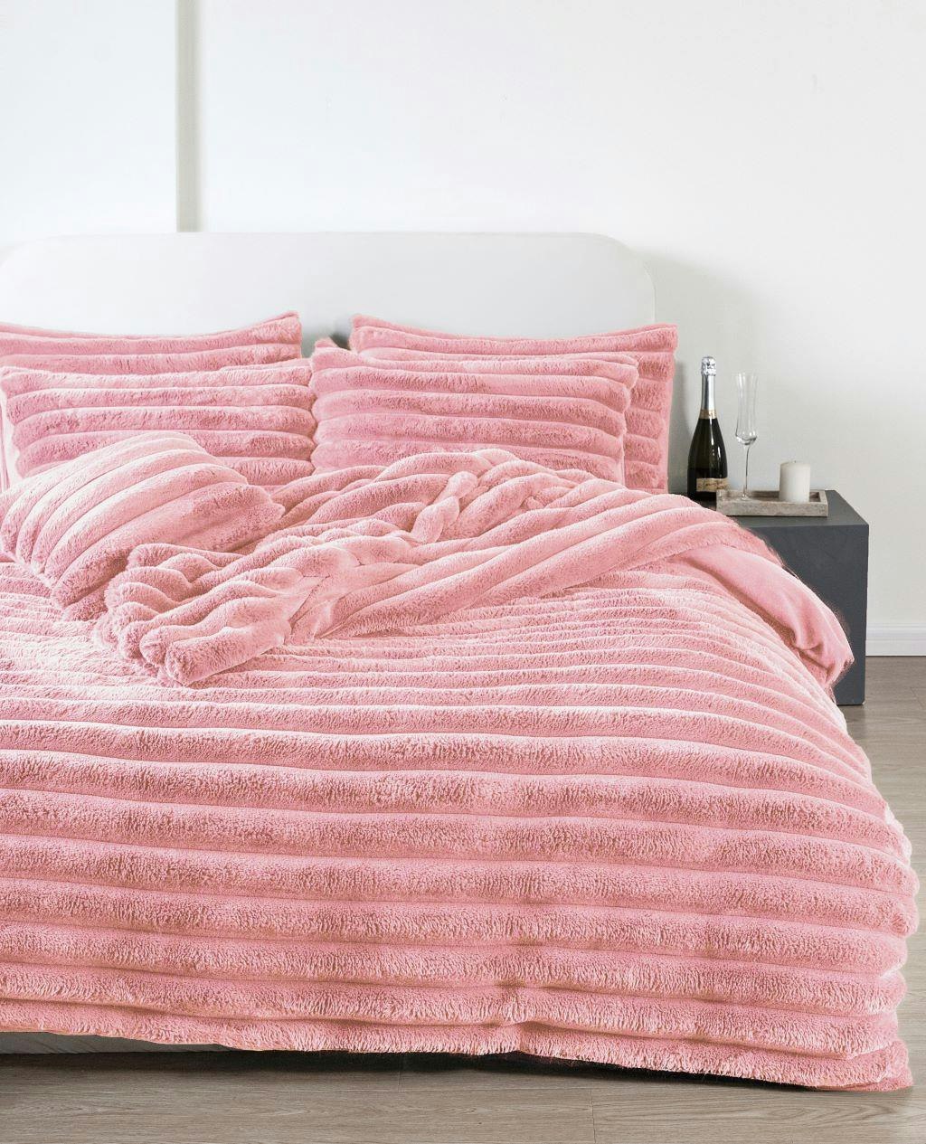 Rackhams Big Cord Teddy Blush Duvet Cover Set - Single