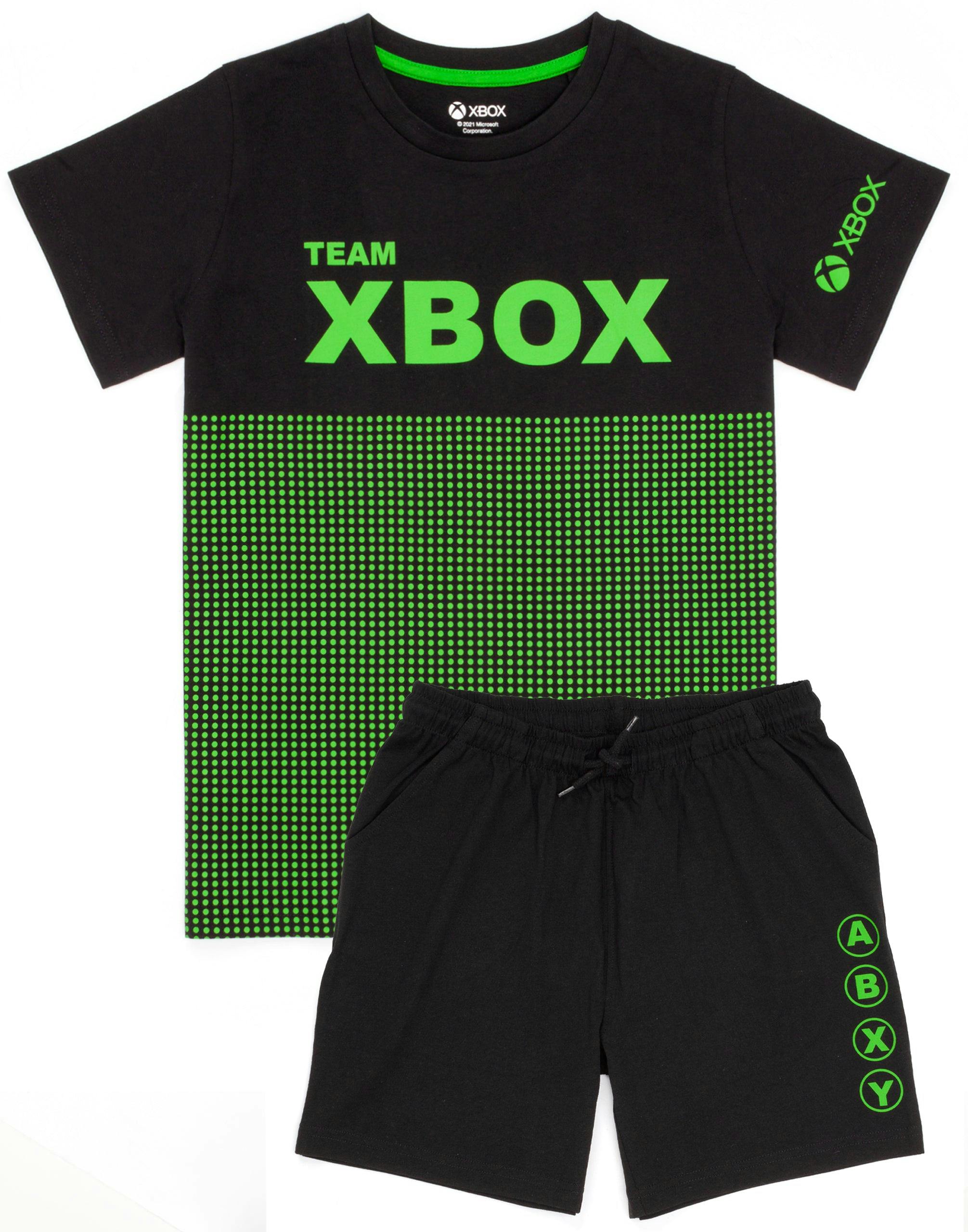 Vanilla Underground Boys Black Xbox Game Console Short Sleeve Short Leg Pyjama Set [Dis] - 5-6 Years