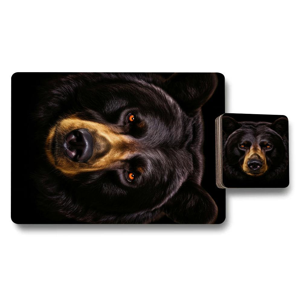 Benjamin Tate Design Set Of 12 Placemats And Coasters With Designer Artwork And Wood Bottom