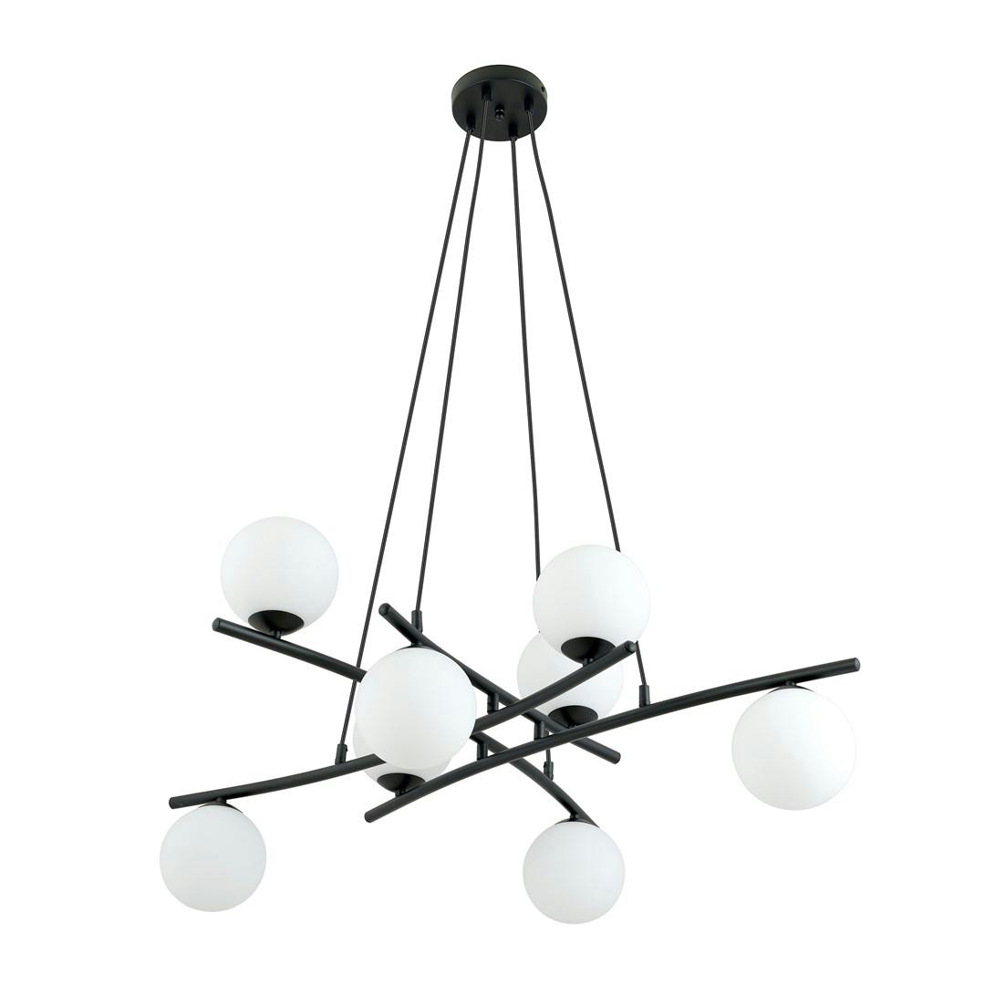 Emibig Black/White Essa Pendant Lamp 8 X E14 With Shade