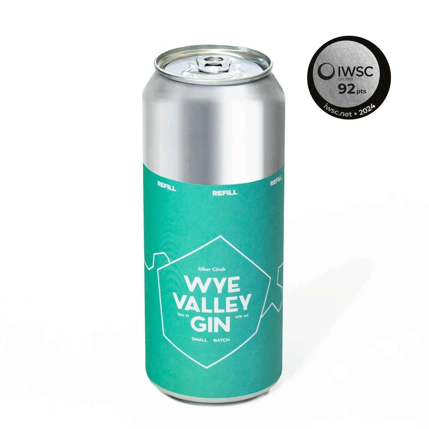 Silver Circle Distillery Wye Valley Gin - Refill Can - 50Cl