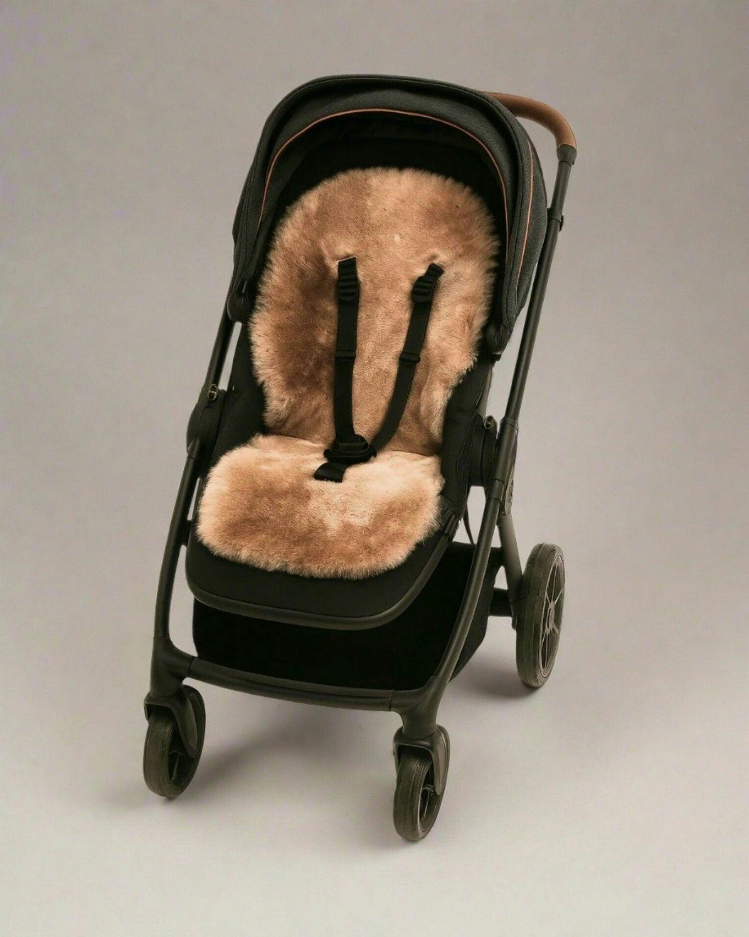 Naturally Sheepskins Baby Sheepskin Snuggly Pram Liner - Blush