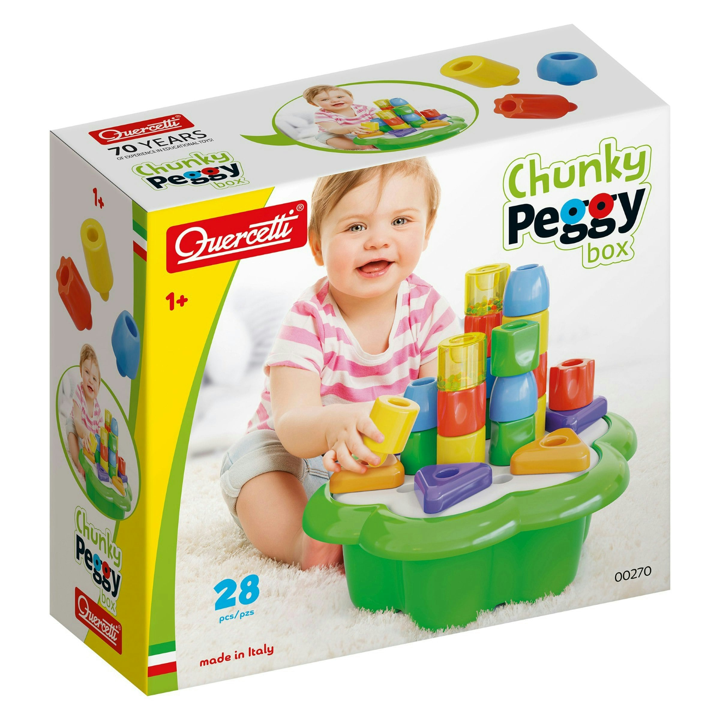 Quercetti Peggy Game Set - Educational Toy for Toddlers - 1 Year+ - Image 4