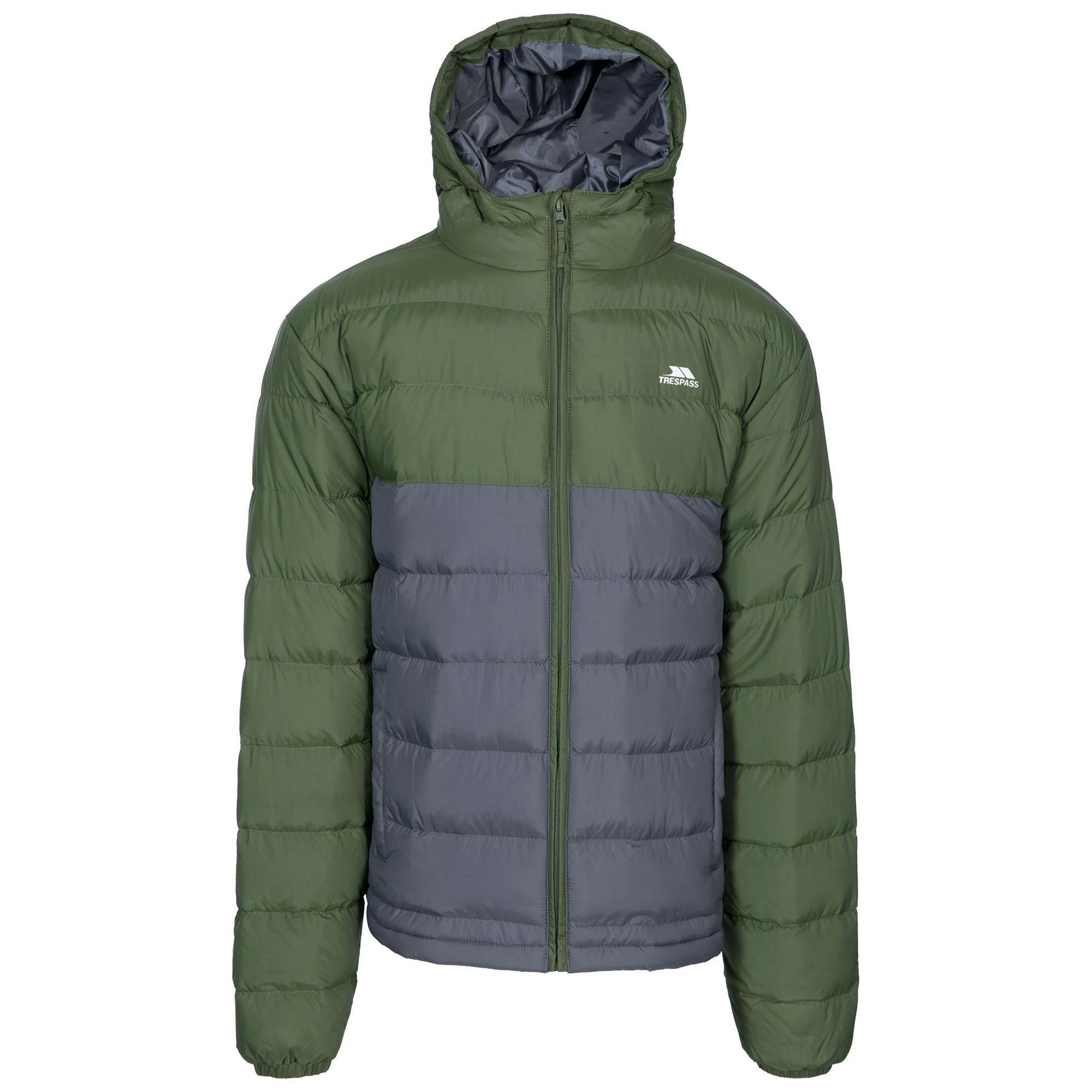 Trespass Men's Oskar Padded Water Resistant Jacket - Moss - Moss - Xxs - 100% Polyester