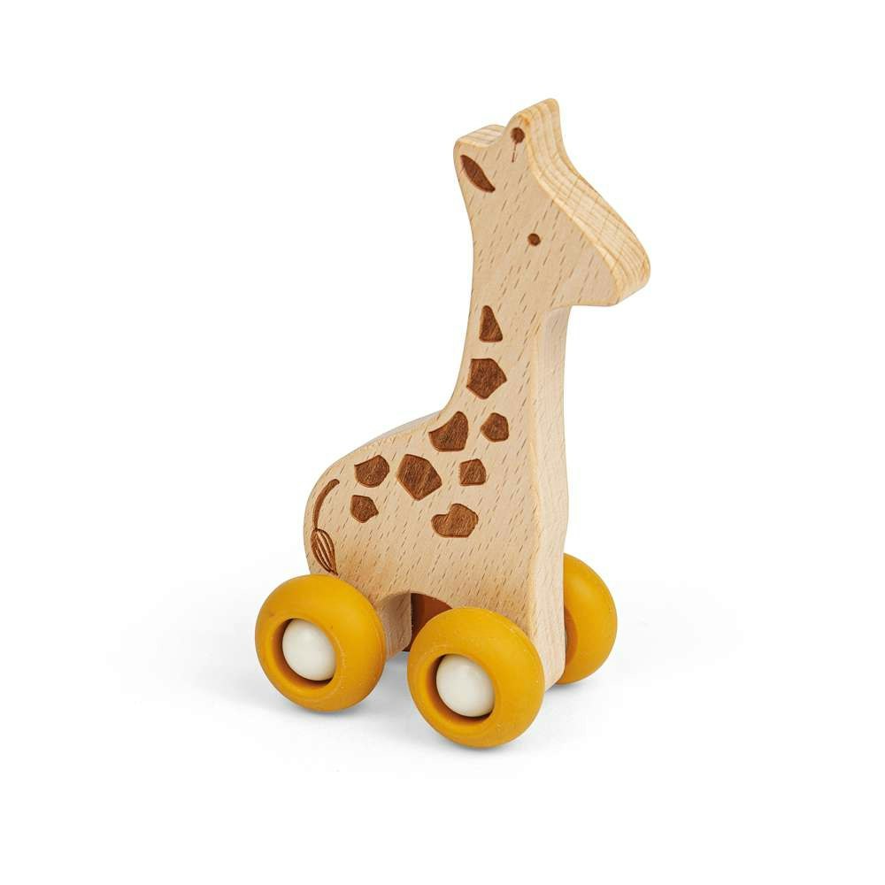 Bigjigs Toys Jungle Animal On Wheels Giraffe
