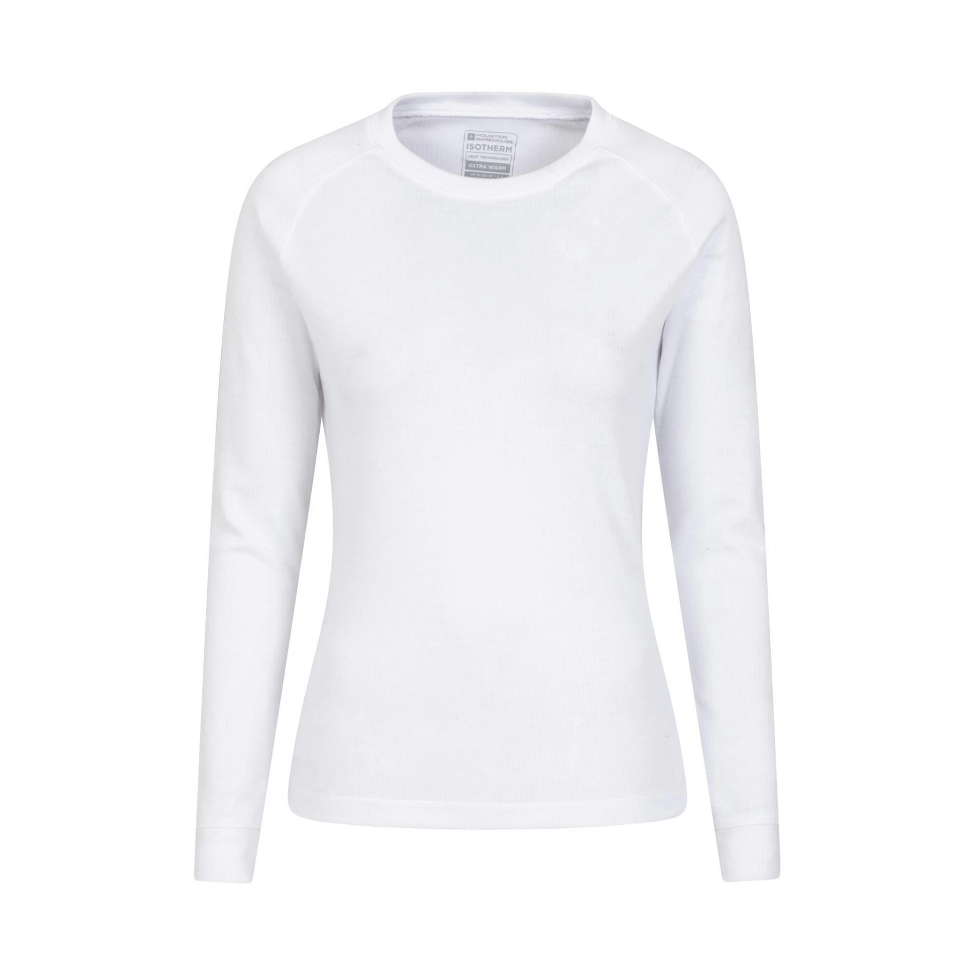 Mountain Warehouse Women's White Talus Long-Sleeved Top - 20 Uk - 100% Polyester