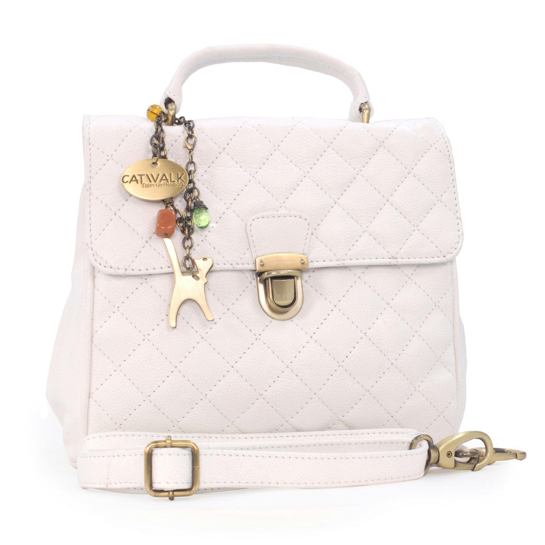 Catwalk Collection Handbags White Hayley - Handbag