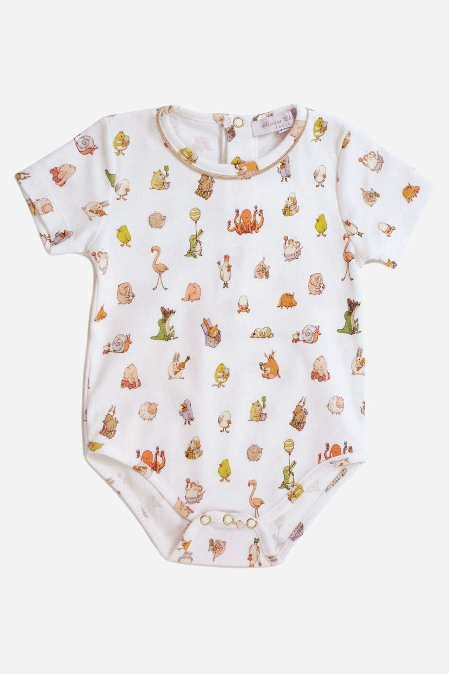 Atelier Choux Unisex Infant White Baby Classic Choux Onesie - 12 - 18 Mths
