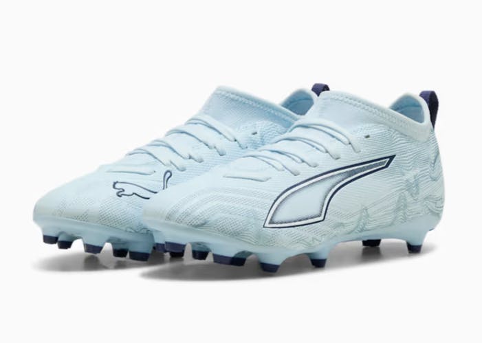 Puma Boys Blue/White / Girls Football Boots Ultra 6 Match Fg / Ag 108701 - Uk 4 Eu 37