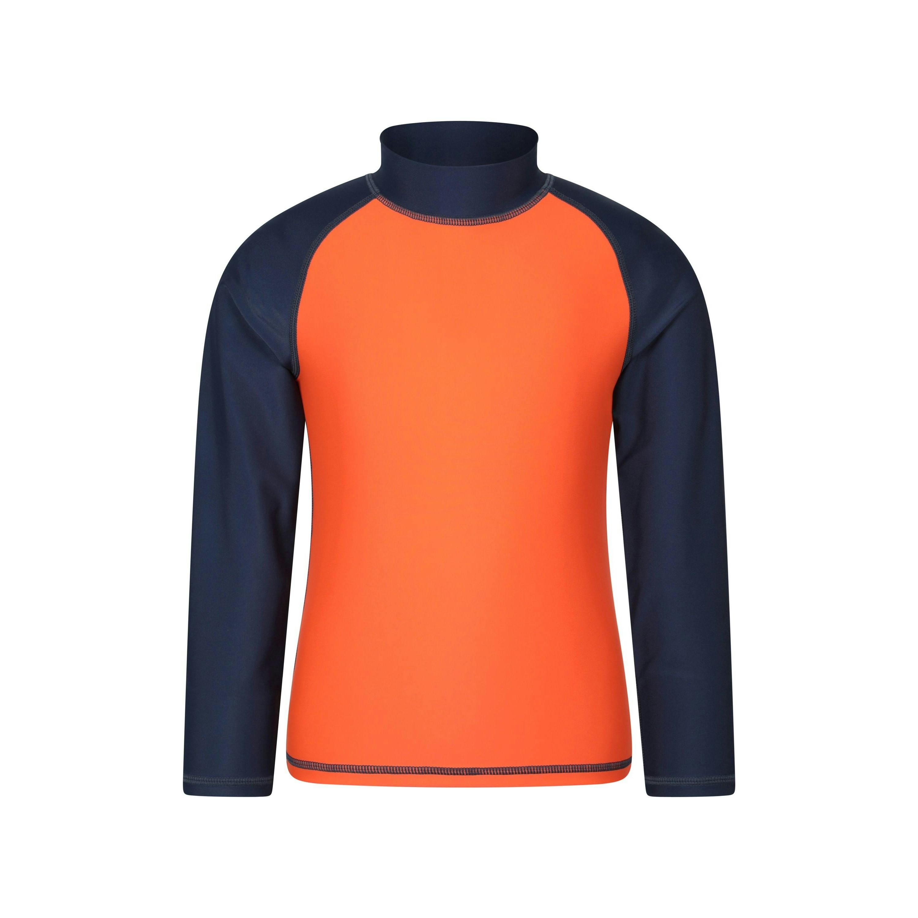 Mountain Warehouse Orange Childrens/Kids Long-Sleeved Rash Top - 13 Years