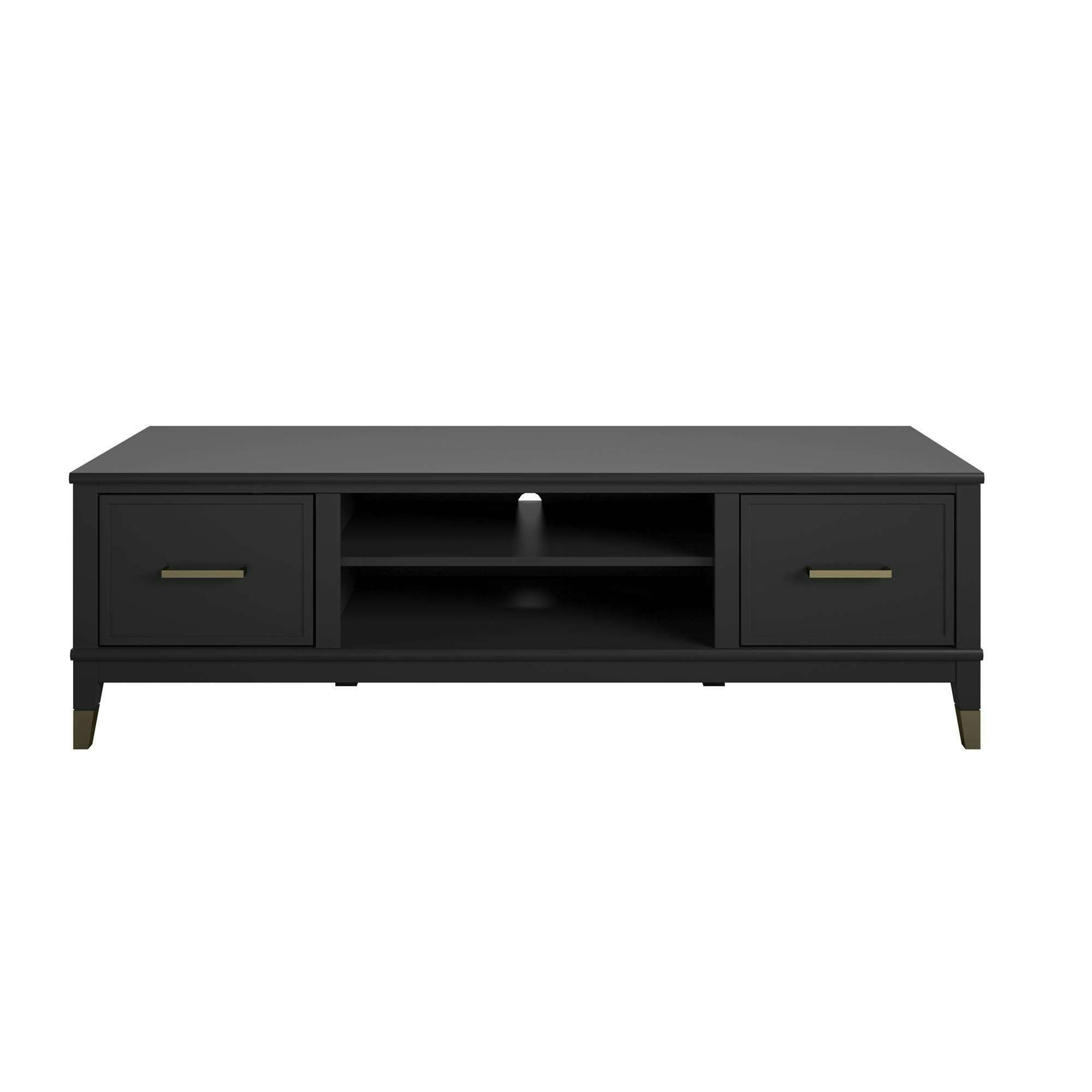 Dorel Home Black Westerleigh Tv-Stand With Doors In