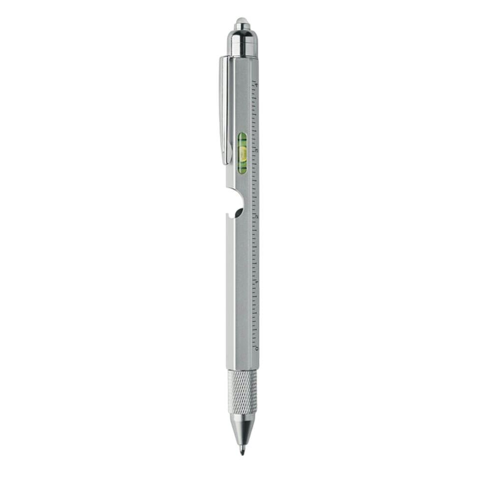 Midocean Silver Retool Spirit Level Pen - Matt - One Size - Matt